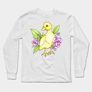 Floral Duckling Long Sleeve T-Shirt